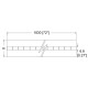 Heavy Duty Zinc Plated Steel Piano Hinge - 76.2mm Wide